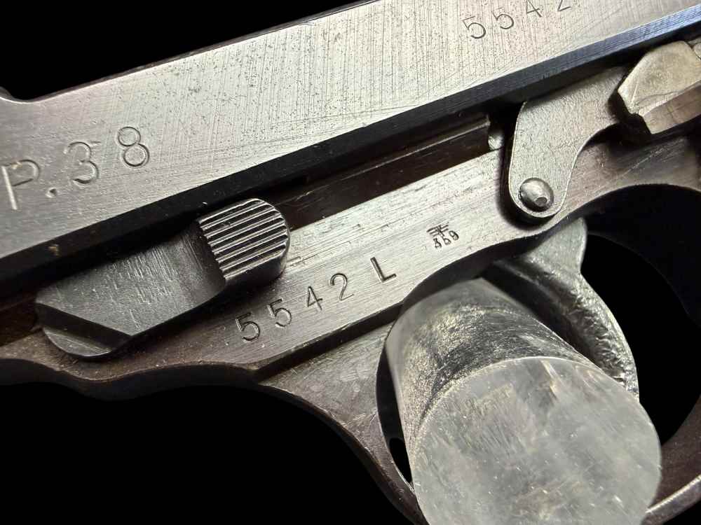 SUPERB CONDITION, 1944 GERMAN NAZl WWII WALTHER P.38 AC44 9MM LUGER C&R-img-12