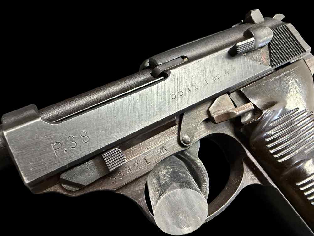 SUPERB CONDITION, 1944 GERMAN NAZl WWII WALTHER P.38 AC44 9MM LUGER C&R-img-8