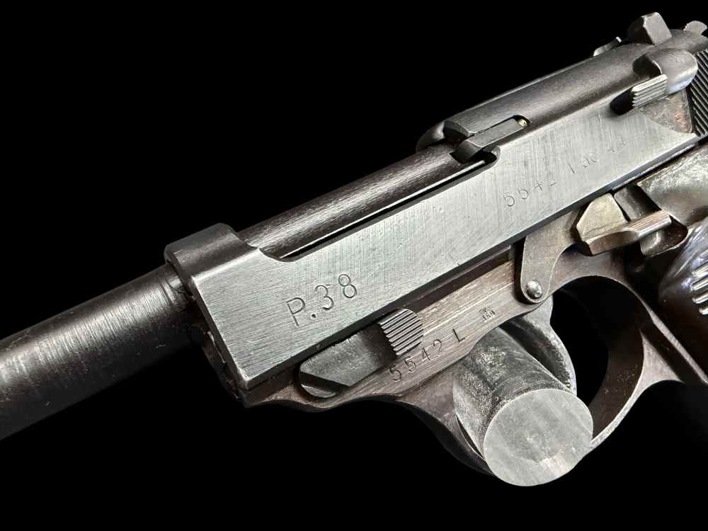 SUPERB CONDITION, 1944 GERMAN NAZl WWII WALTHER P.38 AC44 9MM LUGER C&R-img-7