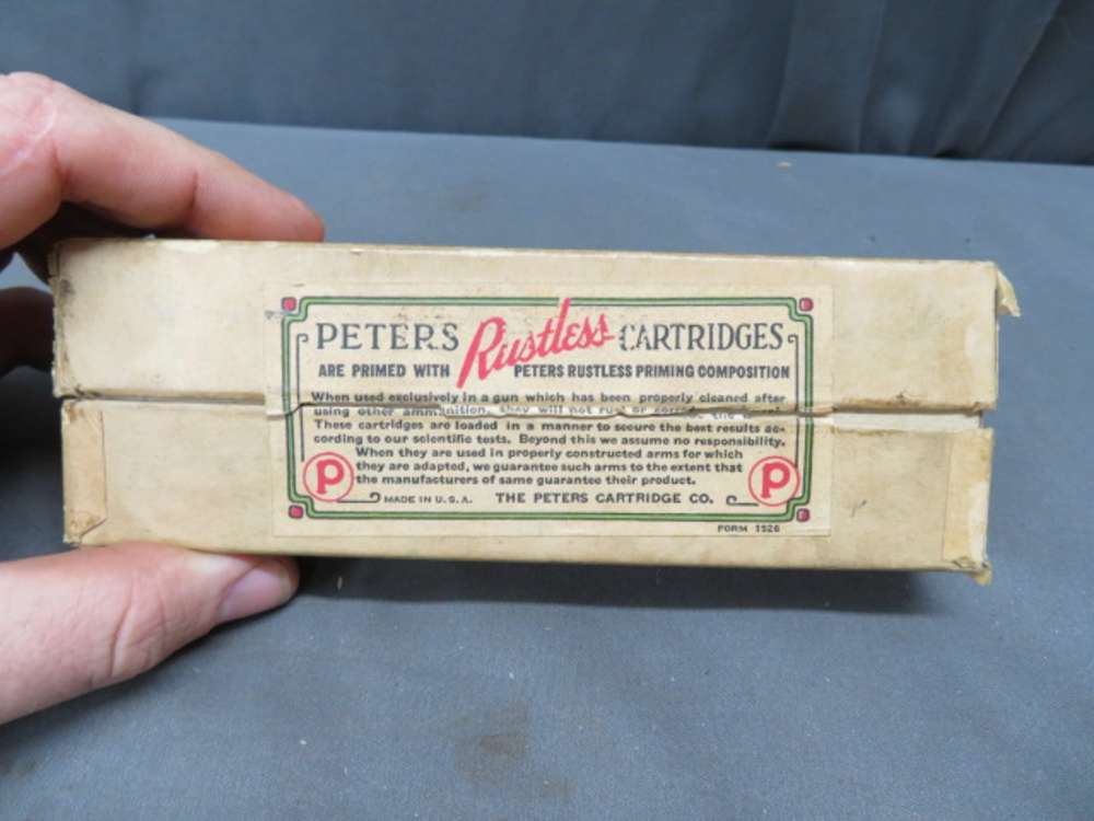 VINTAGE BOX PETERS CARTRIDGE COMPANY .41 SWISS RIMFIRE AMMO-img-3