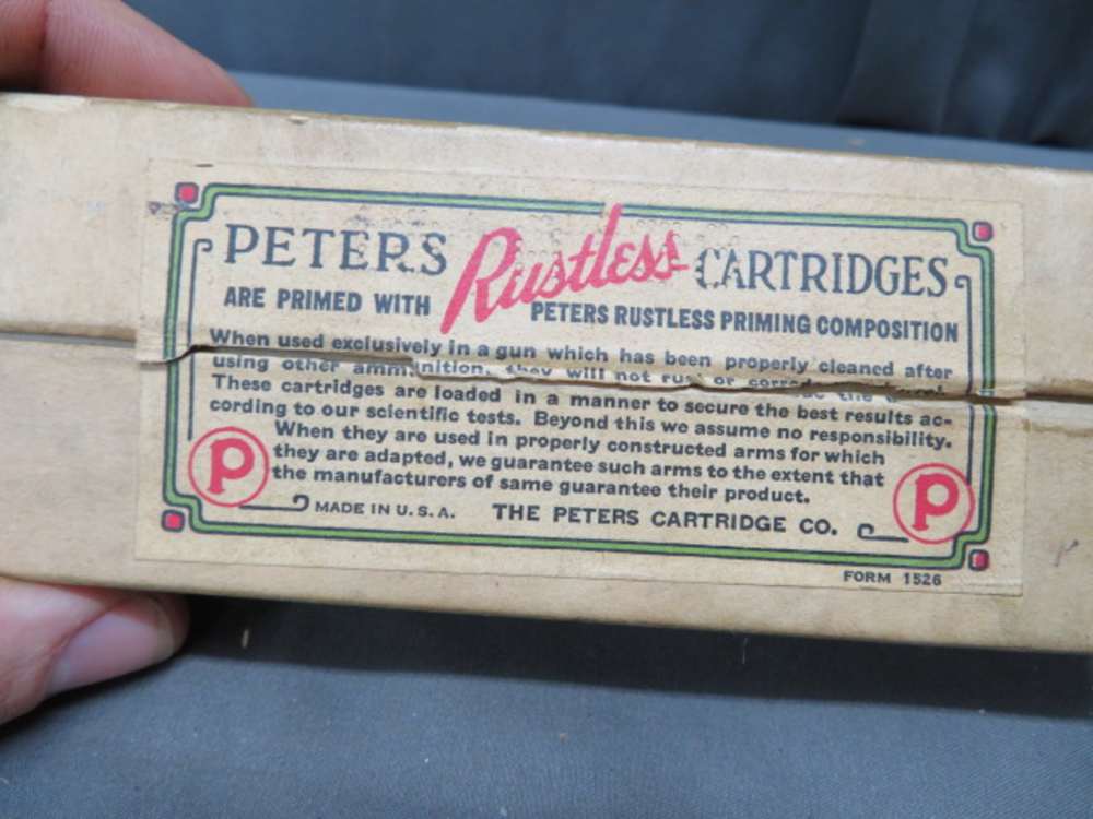 VINTAGE BOX PETERS CARTRIDGE COMPANY .41 SWISS RIMFIRE AMMO-img-4