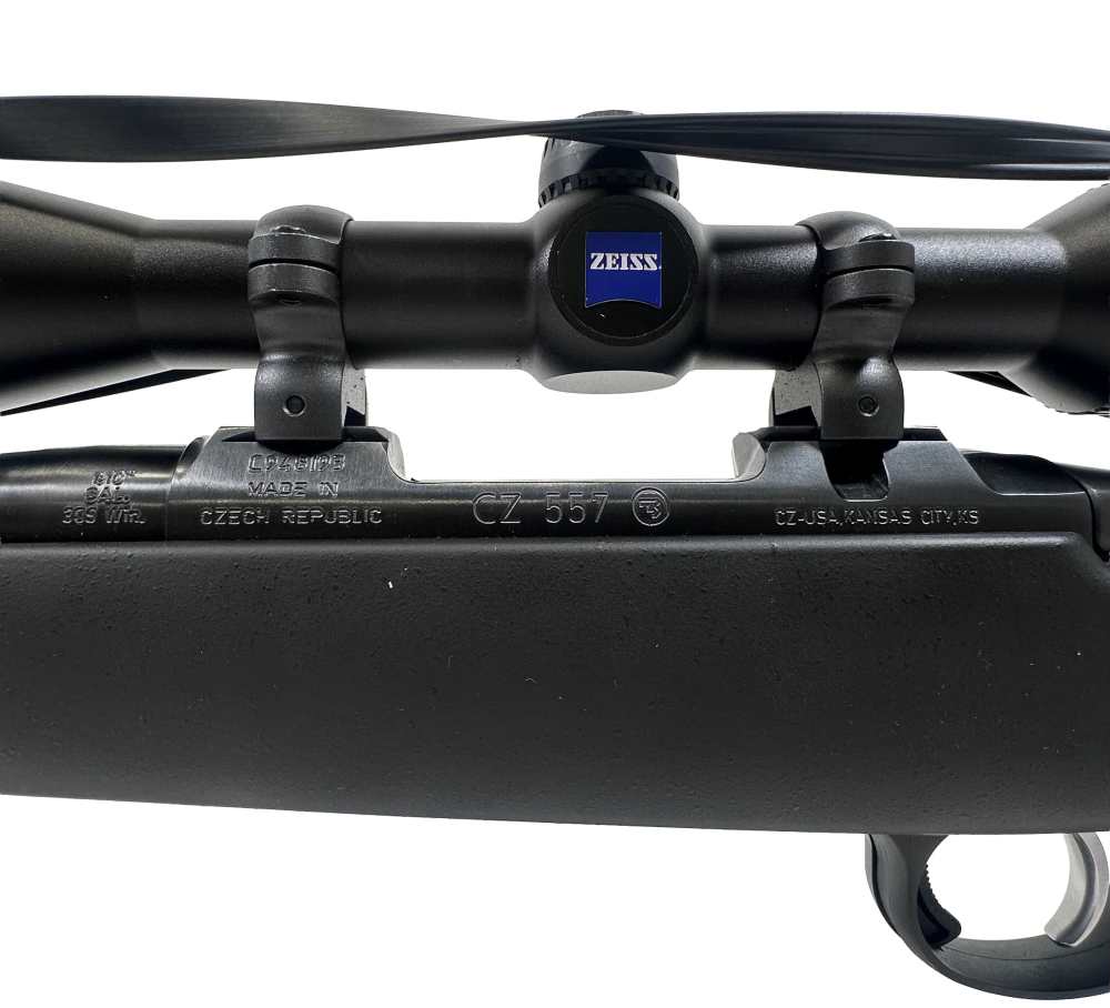 CZ 557 .308 Win 24" Bolt Action Rifle Zeiss Conquest 3-9x Scope Blued-img-5