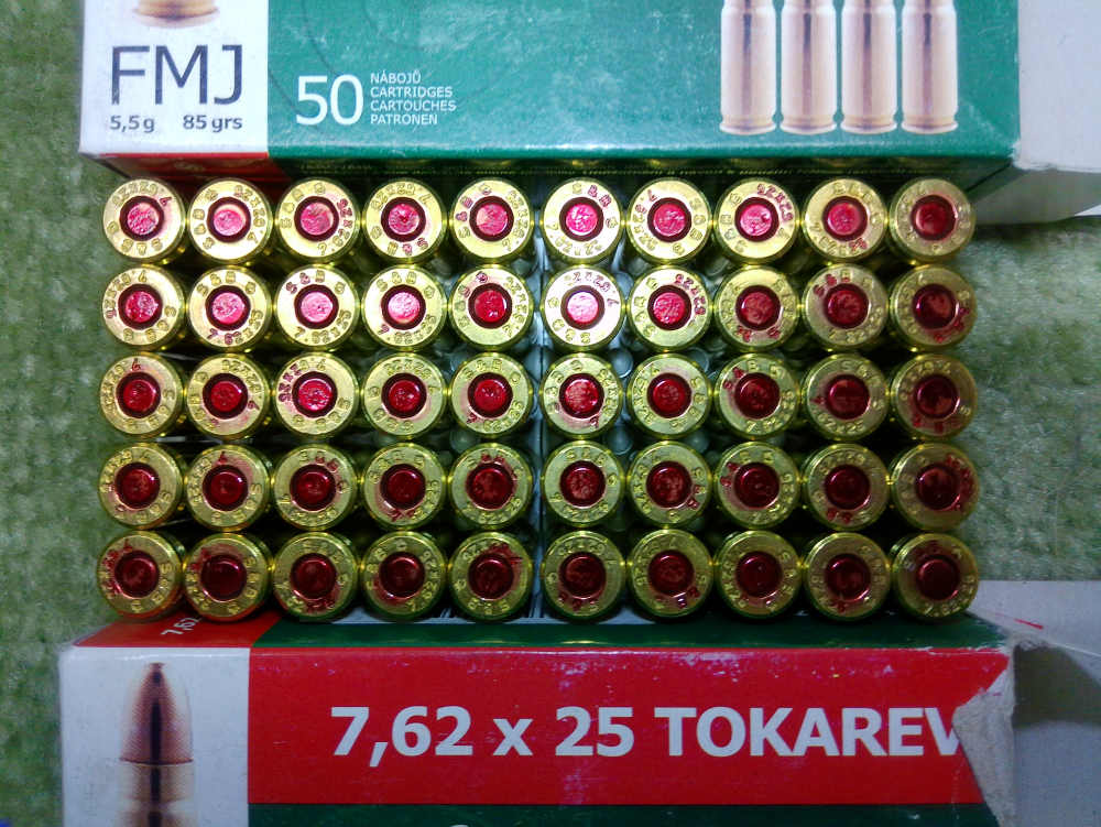 Seller & Bellot 7.62X25 Tokarev 85gr FMJ 150 Total Factory Rounds-img-3
