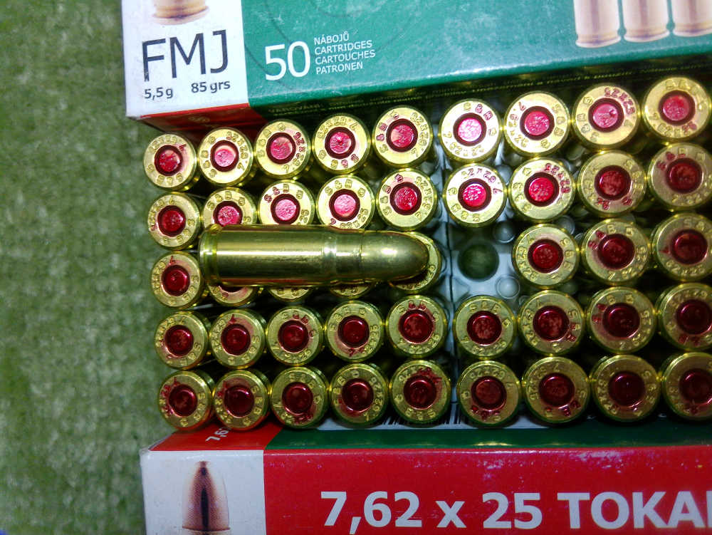 Seller & Bellot 7.62X25 Tokarev 85gr FMJ 150 Total Factory Rounds-img-4