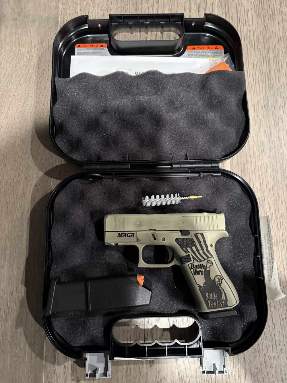 Glock 43X MOS Trump MAGA Fight for America-img-2