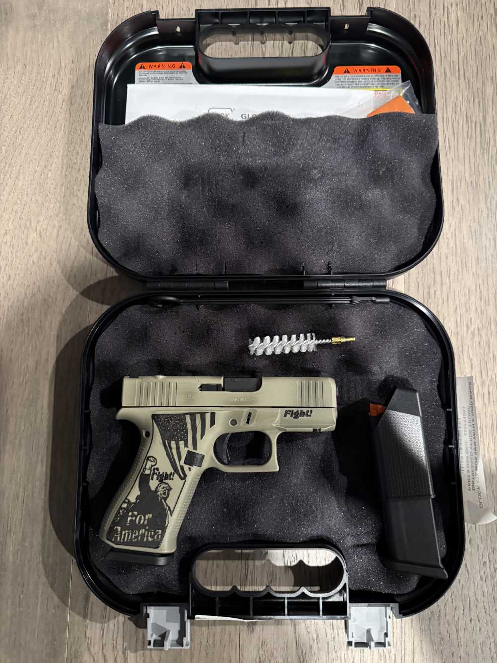 Glock 43X MOS Trump MAGA Fight for America-img-3