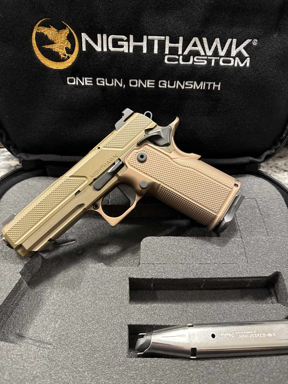 Nighthawk Custom NHC Double Agent IOS in Sandhawk Color 9MM 2011 Agency-img-0