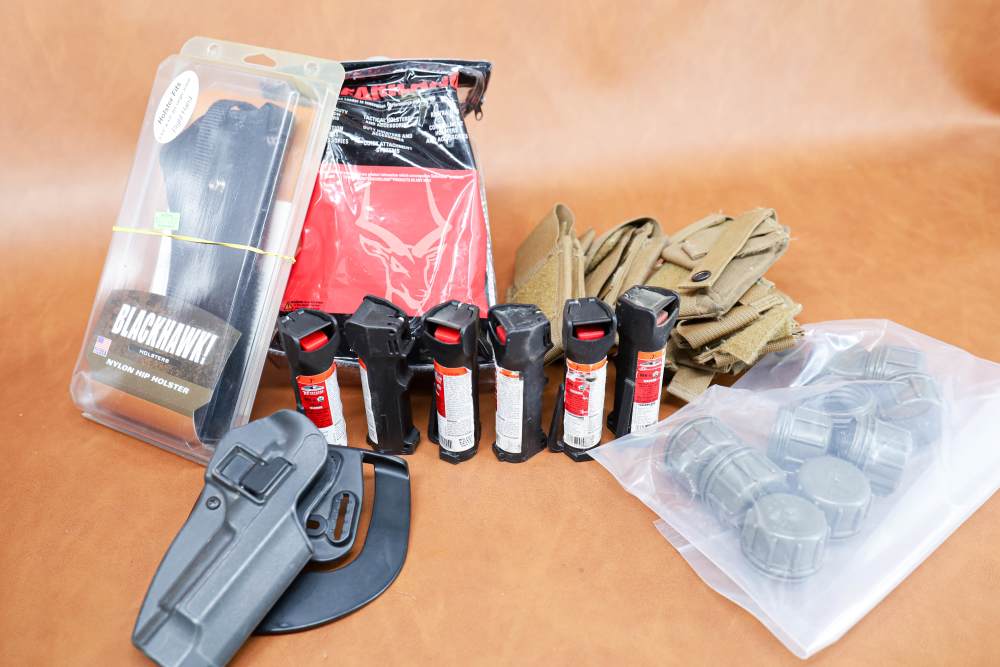 Bulk Law Enforcement Gear Lot - Holsters, Mag Pouches, Pepper Spray-img-0