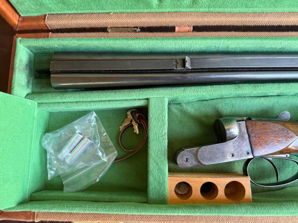 Masquelier Double Rifle - Gunsmith Special - Wildcat 9mm with dies-img-52