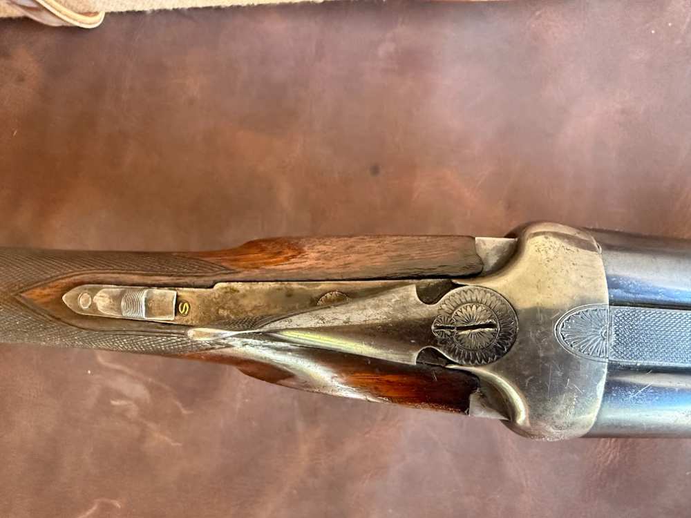 Masquelier Double Rifle - Gunsmith Special - Wildcat 9mm with dies-img-40
