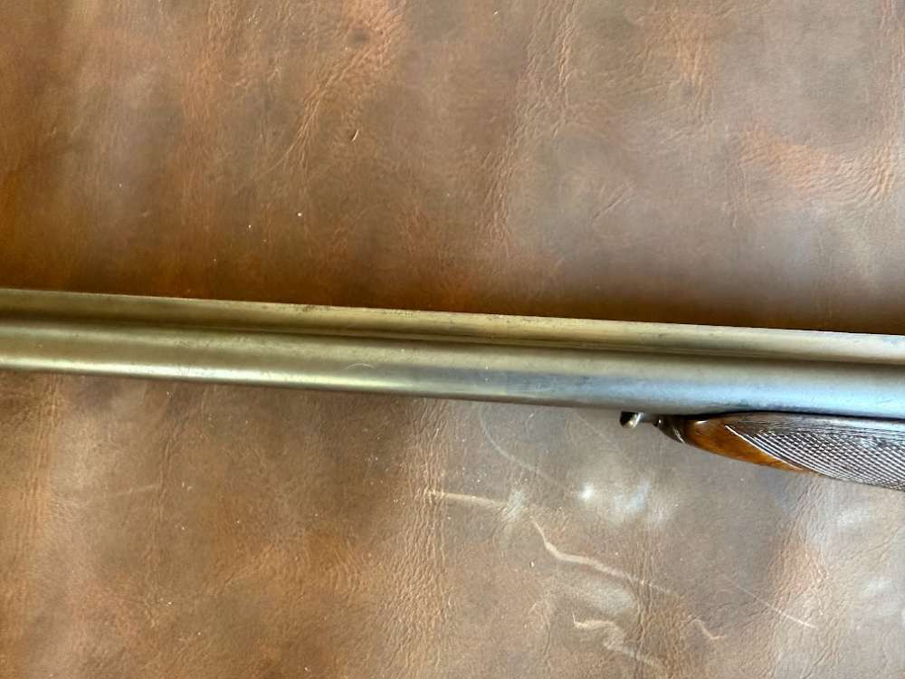 Masquelier Double Rifle - Gunsmith Special - Wildcat 9mm with dies-img-8