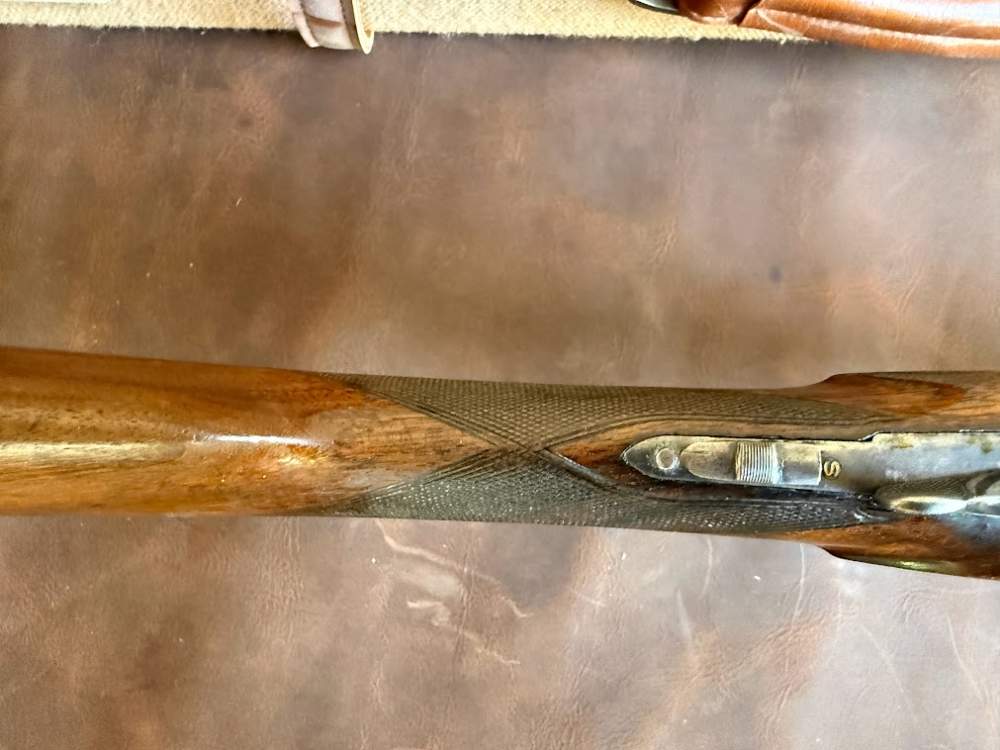 Masquelier Double Rifle - Gunsmith Special - Wildcat 9mm with dies-img-41