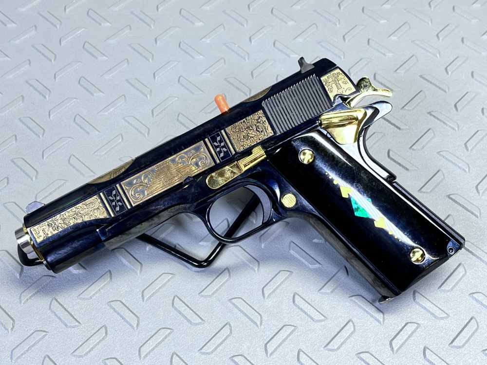 COLT MAYAN EMPIRE PAKAL THE GREAT .38 SUPER SERIAL #007 1 OF 500 NO CC FEE -img-5