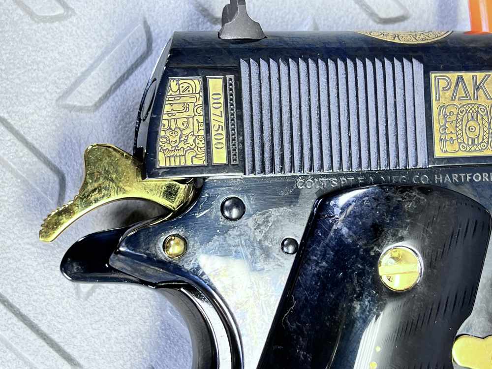 COLT MAYAN EMPIRE PAKAL THE GREAT .38 SUPER SERIAL #007 1 OF 500 NO CC FEE -img-17