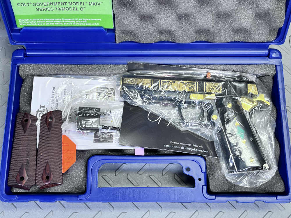 COLT MAYAN EMPIRE PAKAL THE GREAT .38 SUPER SERIAL #007 1 OF 500 NO CC FEE -img-24