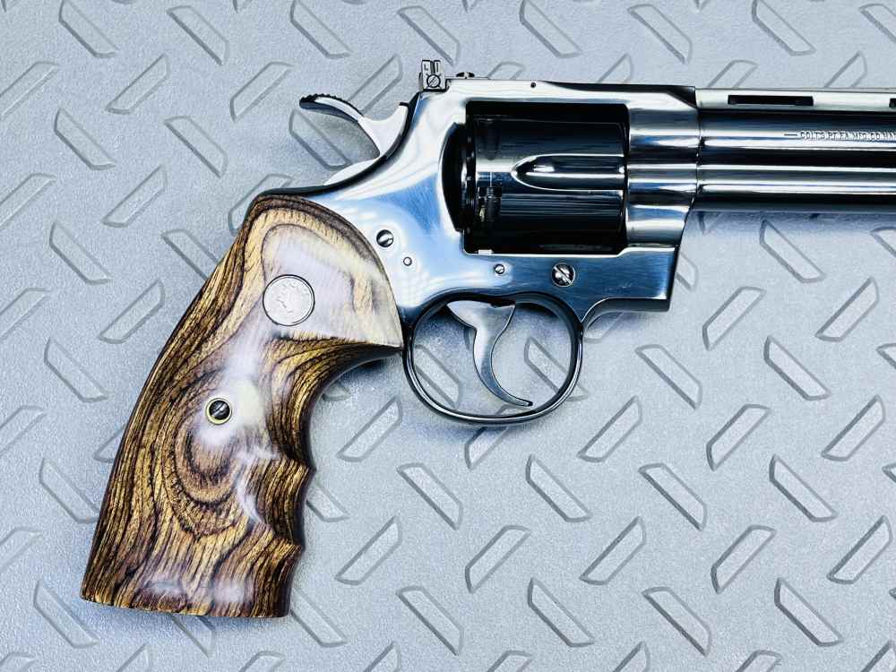 1997 COLT PYTHON ELITE .357 MAGNUM 6" BARREL ROYAL BLUE FINISH, NO CC FEES-img-14