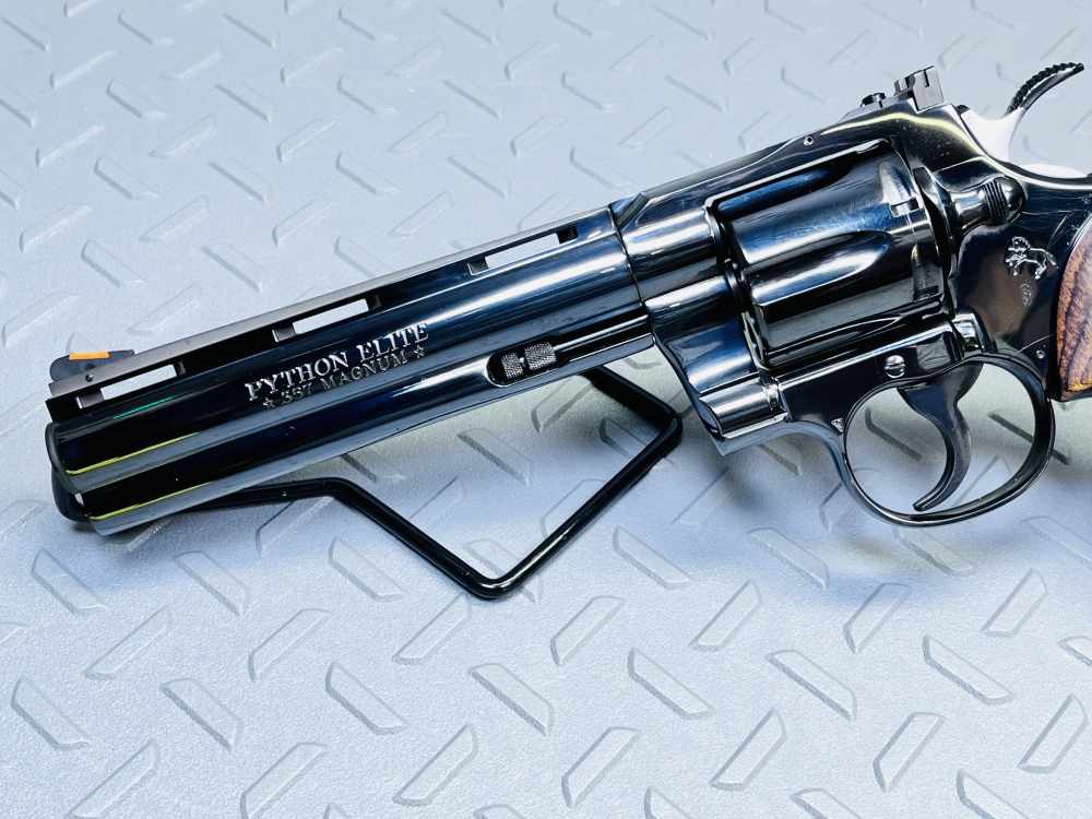 1997 COLT PYTHON ELITE .357 MAGNUM 6" BARREL ROYAL BLUE FINISH, NO CC FEES-img-6