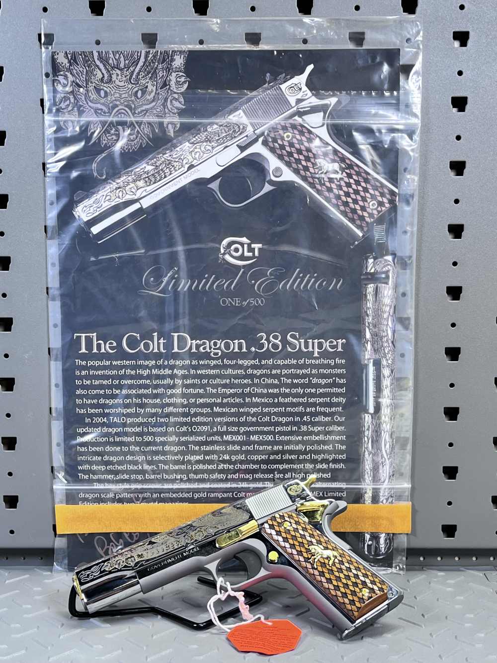 COLT TALO DRAGON RUBY EYES #005 ONE OF 500 .38 SUPER, NO CC FEES -img-10