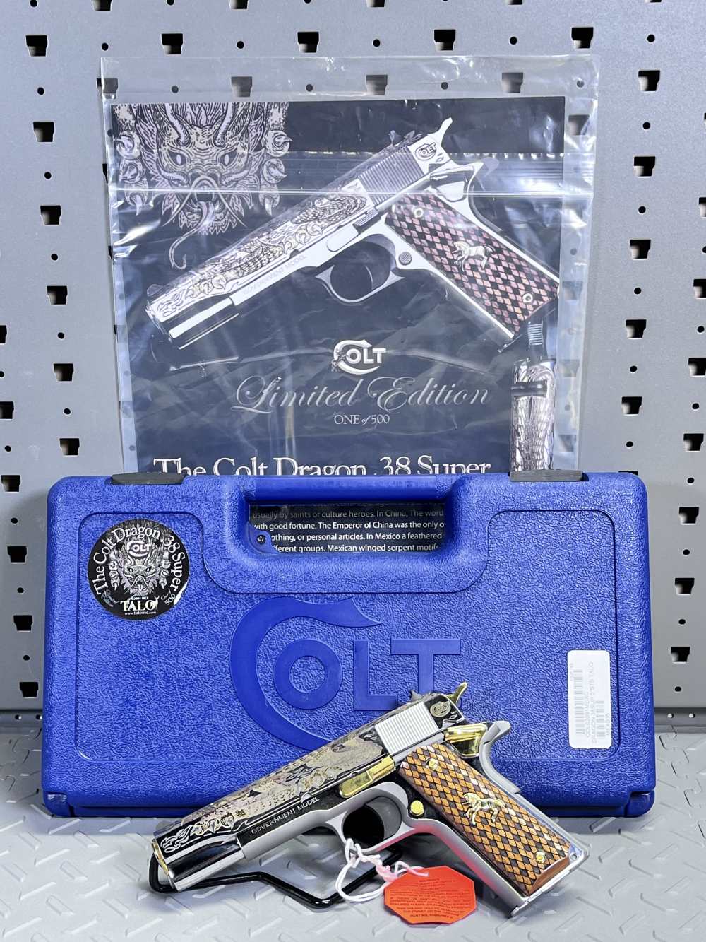 COLT TALO DRAGON RUBY EYES #005 ONE OF 500 .38 SUPER, NO CC FEES -img-35