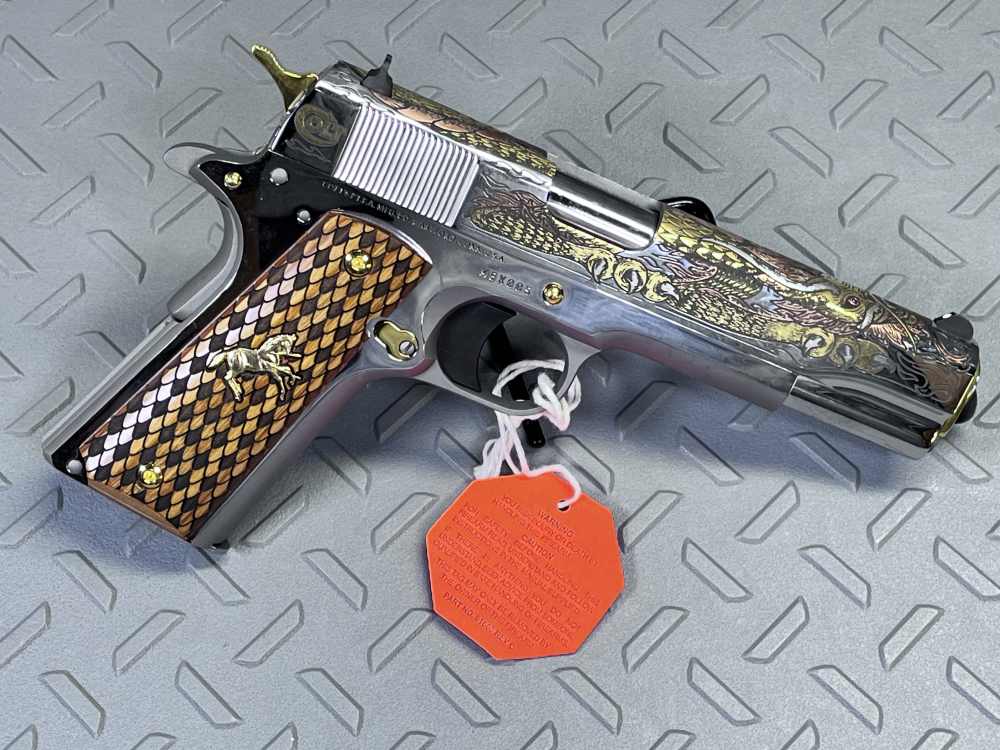 COLT TALO DRAGON RUBY EYES #005 ONE OF 500 .38 SUPER, NO CC FEES -img-4