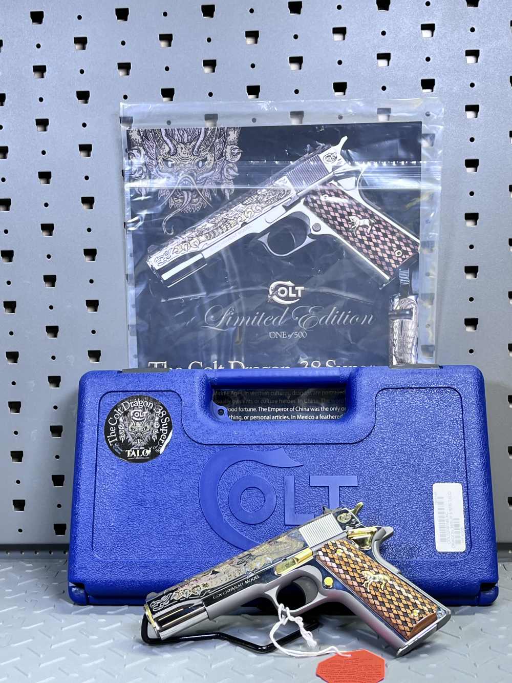 COLT TALO DRAGON RUBY EYES #005 ONE OF 500 .38 SUPER, NO CC FEES -img-34