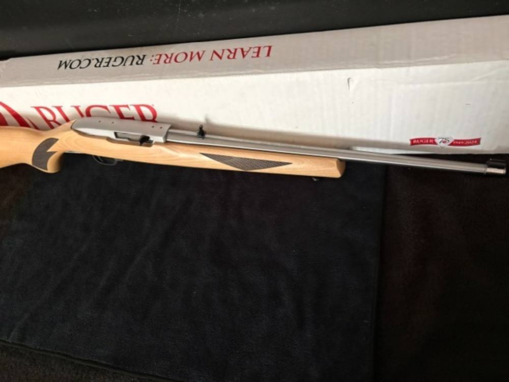 RUGER 10/22 10 RND STAINLESS STEEL .01 START NR PENNY AUCTION NIB-img-3