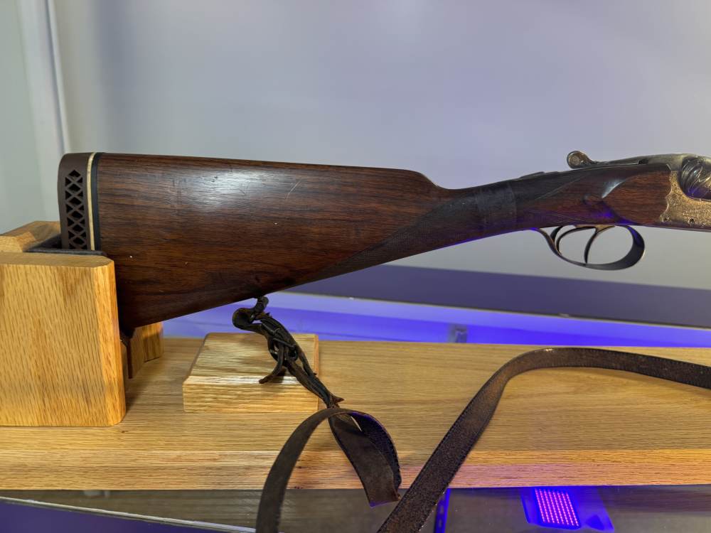 Belgian Engraved 12 GA SxS Double Shotgun – Cockerill Steel – 2 3/4" – Lieg-img-11