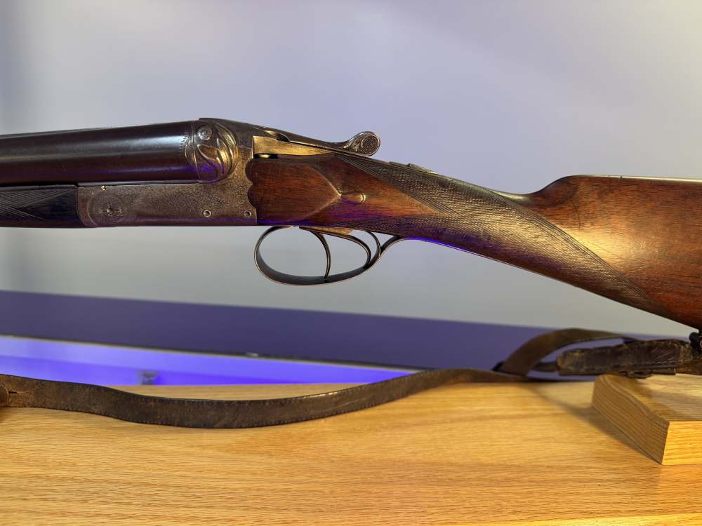 Belgian Engraved 12 GA SxS Double Shotgun – Cockerill Steel – 2 3/4" – Lieg-img-16