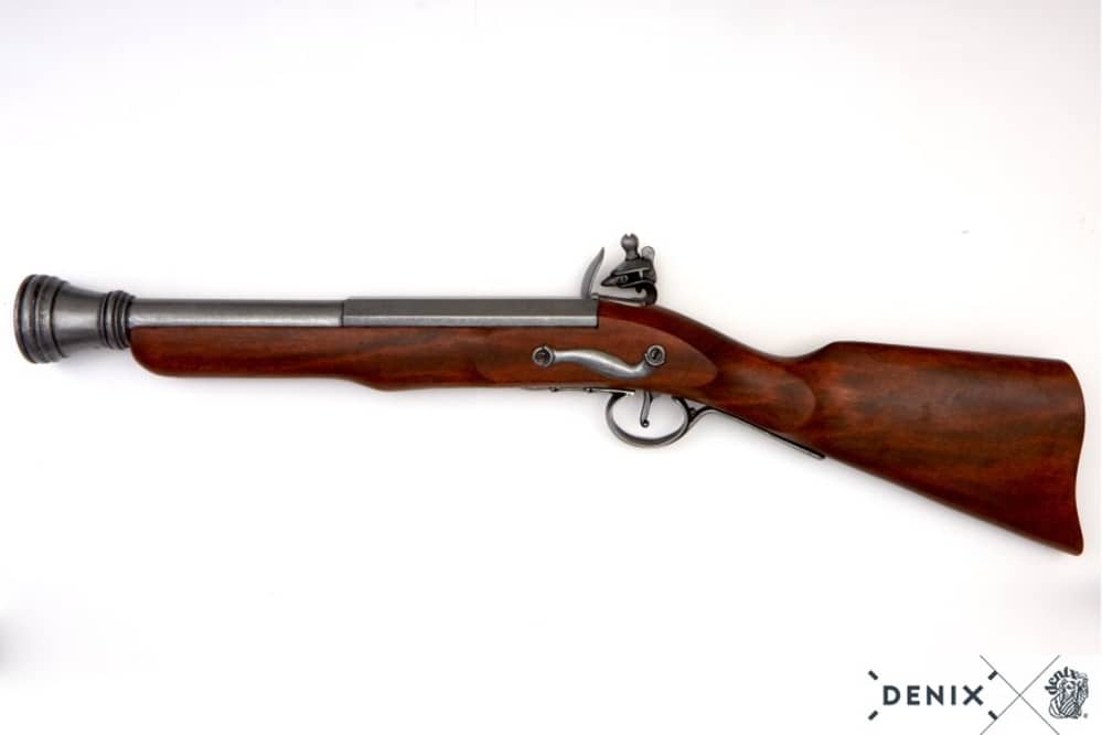 1700s Pirate Blunderbuss Flintlock Pistol Non-Firing Replica Gun by Denix -img-1