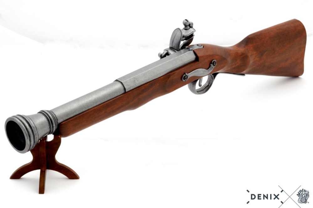 1700s Pirate Blunderbuss Flintlock Pistol Non-Firing Replica Gun by Denix -img-4