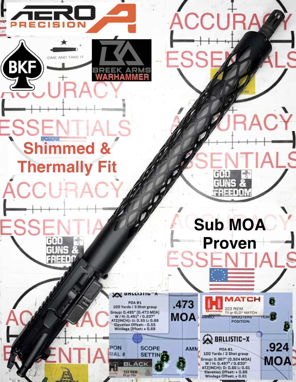 Aero Precision AE 18” 223 Sub MOA Complete Upper-img-0