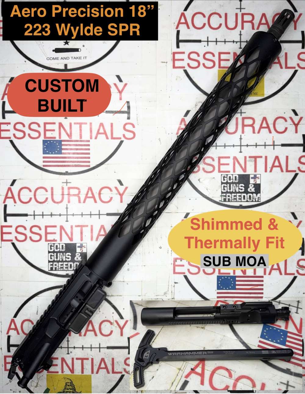Aero Precision AE 18” 223 Sub MOA Complete Upper-img-2