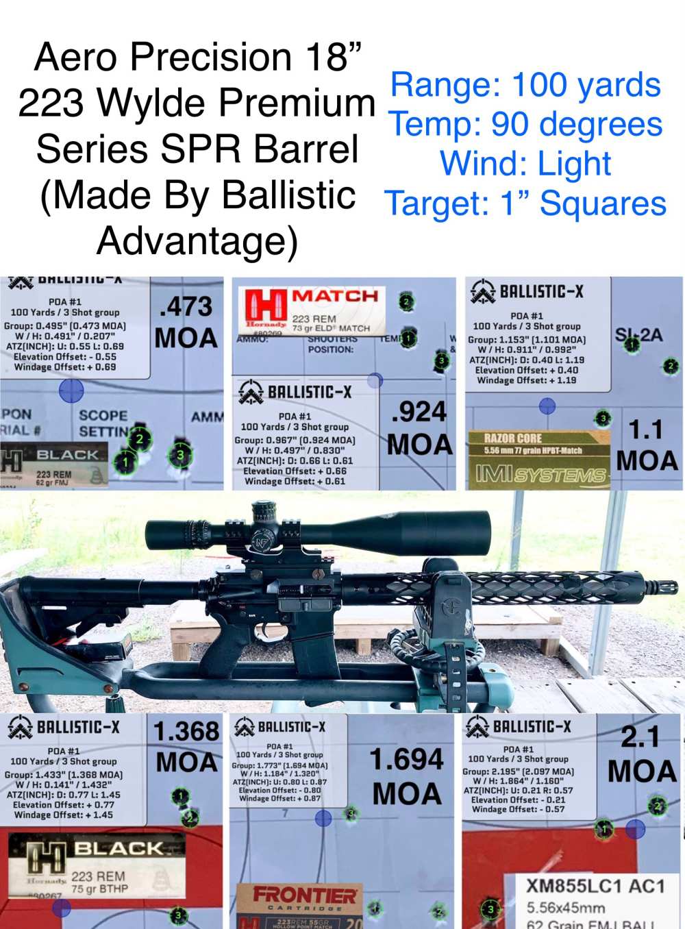 Aero Precision AE 18” 223 Sub MOA Complete Upper-img-1