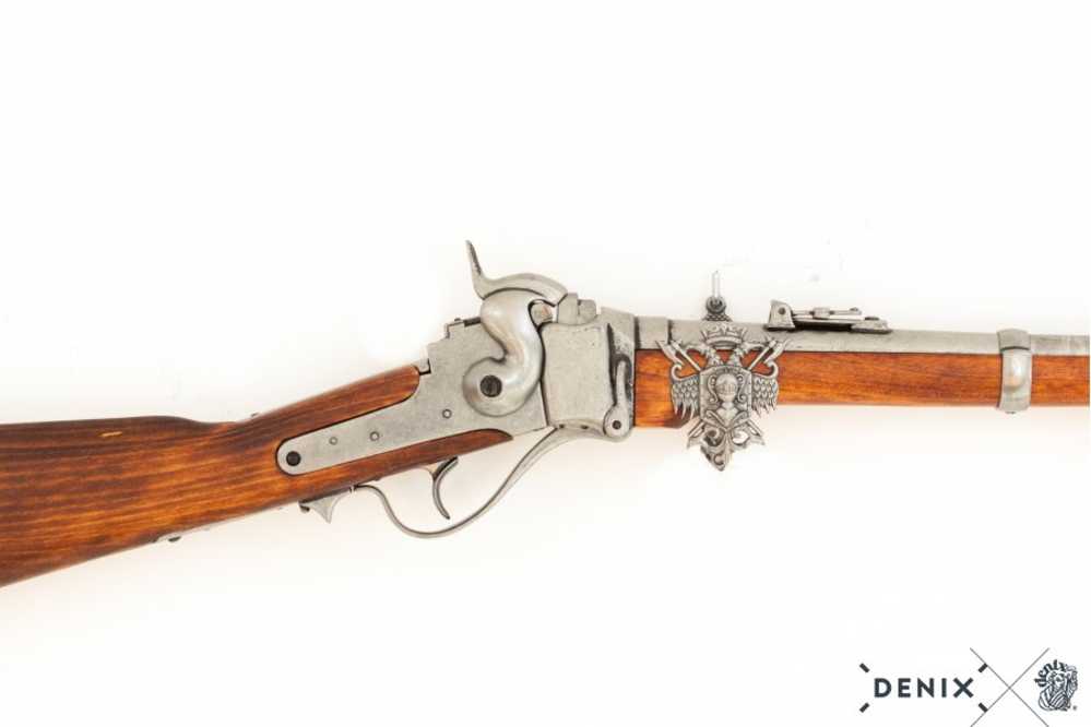 Civil War 1859 Sharps Grey Finish Non Firing Replica Rifle by Denix-img-1