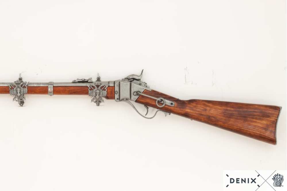 Civil War 1859 Sharps Grey Finish Non Firing Replica Rifle by Denix-img-5