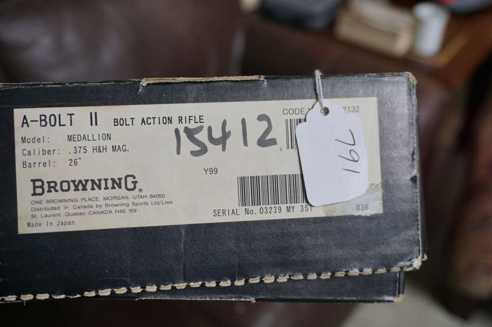 Browning A-Bolt II Medallion 375 H&H Magnum 26 Inch Iron Sights-img-1