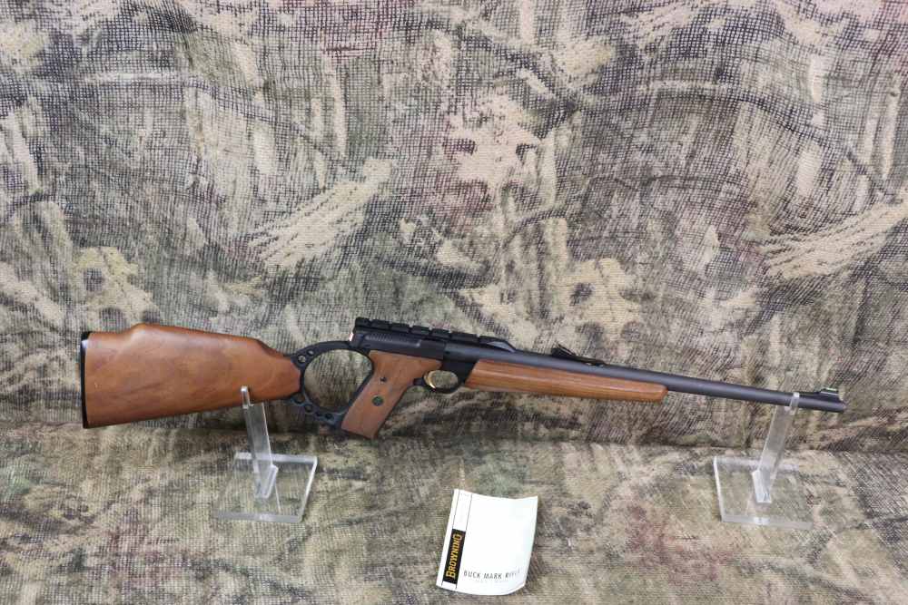 Browning Buckmark Rifle 22 LR 18" semi auto rare Sporter penny start-img-0