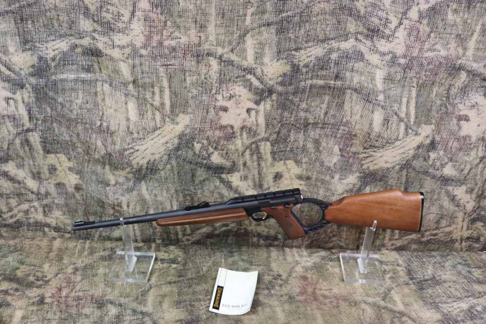 Browning Buckmark Rifle 22 LR 18" semi auto rare Sporter penny start-img-19