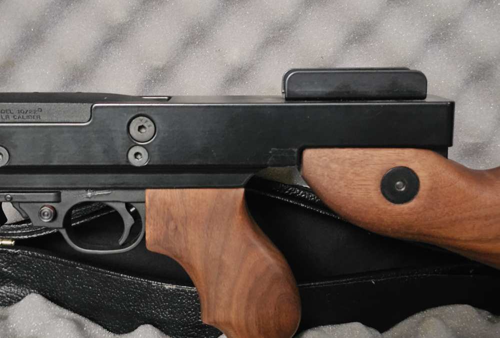 Ruger 10/22 .22 L.R. with Tommy Gun Conversion Kit, Violin Case Drum Mag-img-2