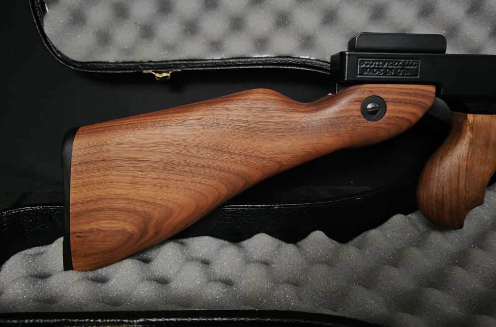 Ruger 10/22 .22 L.R. with Tommy Gun Conversion Kit, Violin Case Drum Mag-img-8