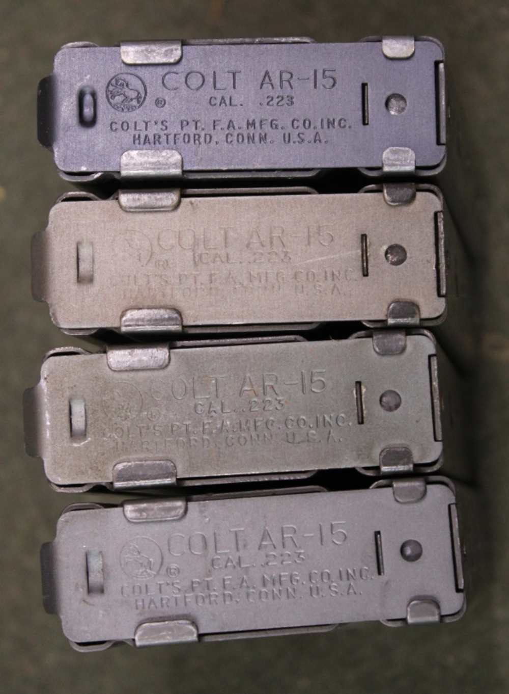 ONE Colt 20 round AR-15 M16 magazine aluminum follower .223 marked AR15 mag-img-1