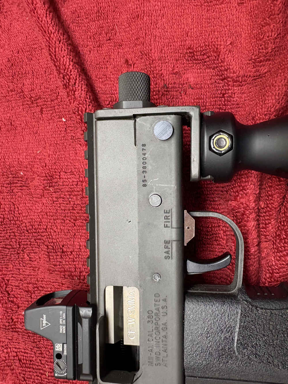 SWD m11-a1 380/9mm large mag well Pkg w/ grey ghost upper & CFW bolt -img-2
