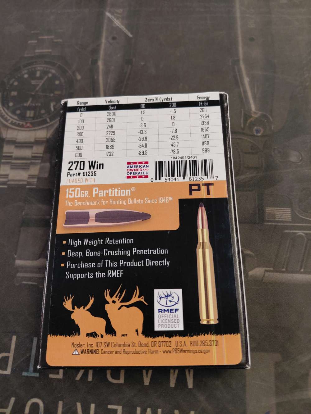 NOSLER 270 WINCHESTER 150 GRAIN PARTITION-img-2
