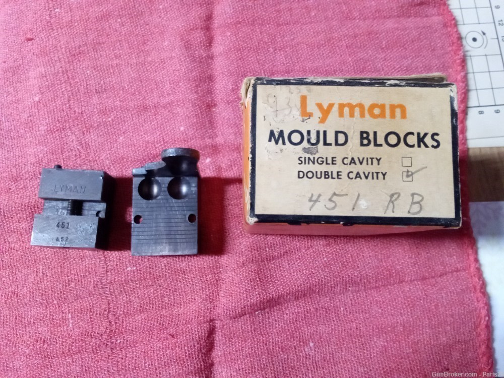 Lyman Double Cavity Round Ball Mold, .451 Diameter-img-0