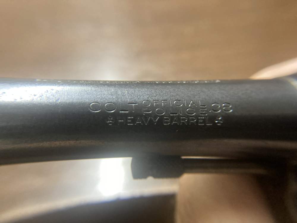 Colt Official Police .38spl heavy barrel Pre War 1943 -img-29