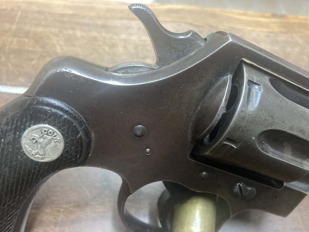Colt Official Police .38spl heavy barrel Pre War 1943 -img-14
