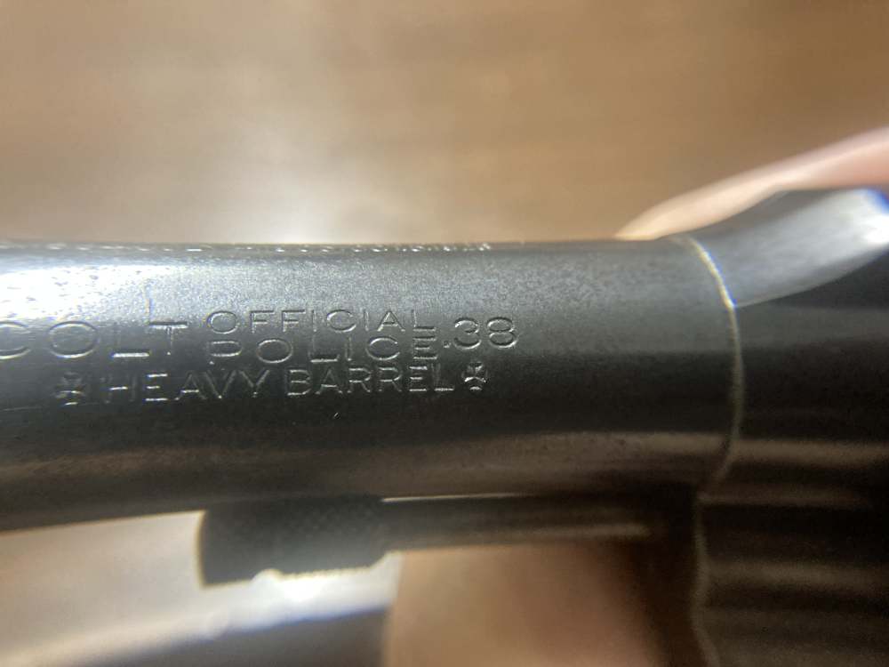 Colt Official Police .38spl heavy barrel Pre War 1943 -img-30