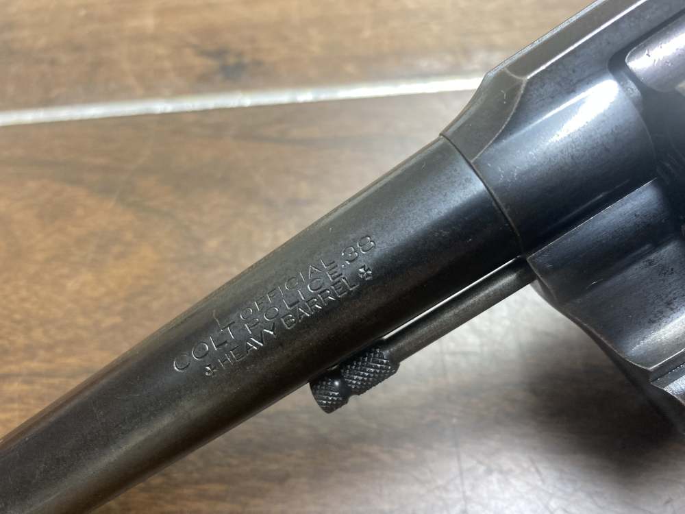Colt Official Police .38spl heavy barrel Pre War 1943 -img-7