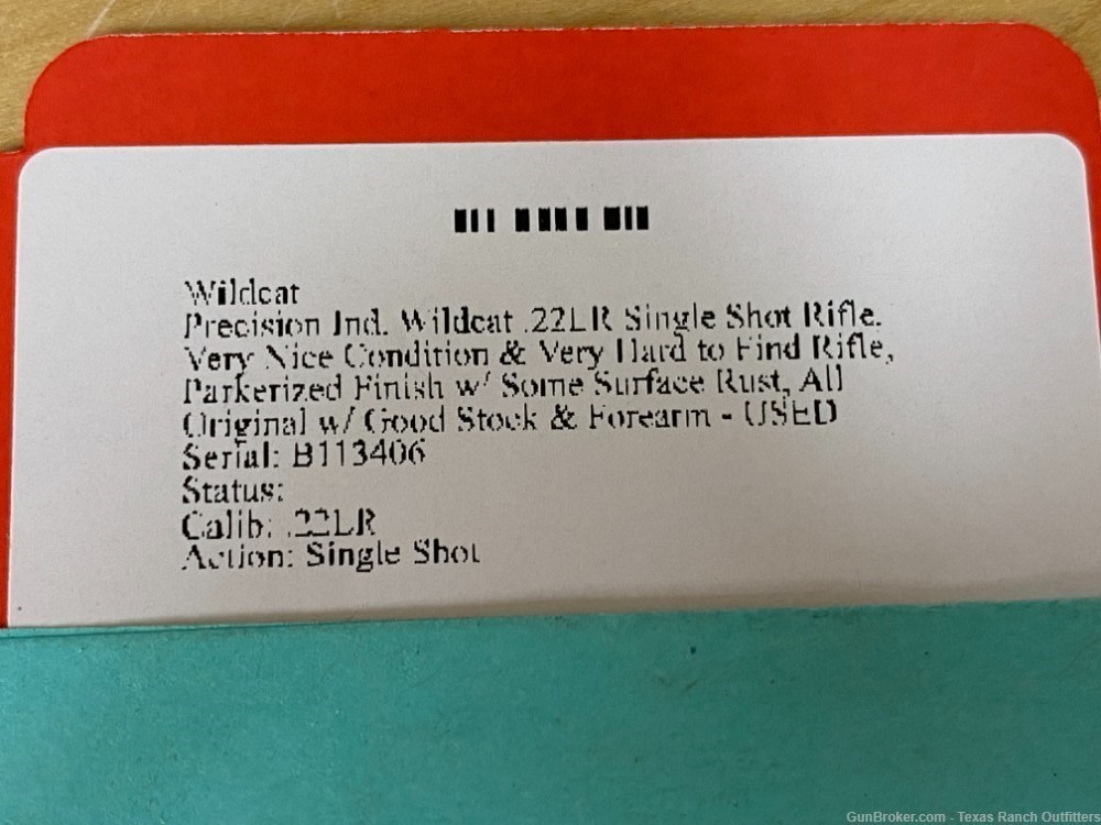 Precision Ind. Wildcat .22LR Single Shot Rifle - USED-img-14