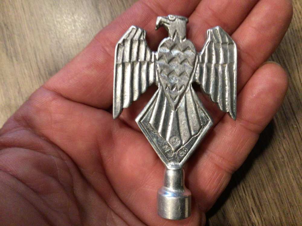 Original WWII German HJ Auto Flag Topper— Near Mint-img-1
